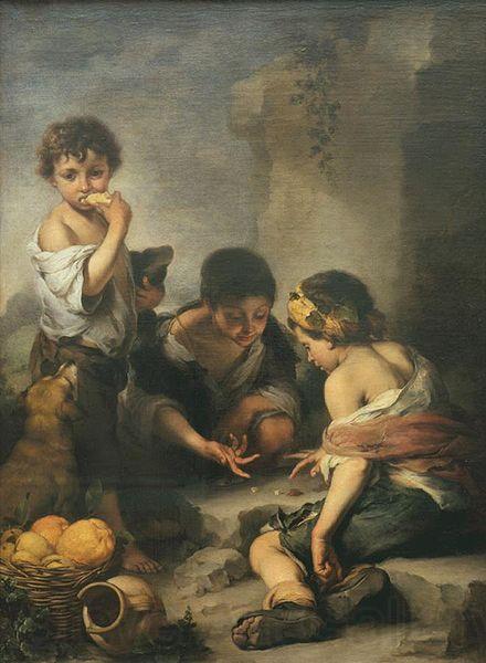 Bartolome Esteban Murillo Kinder beim Werfelspiel Spain oil painting art